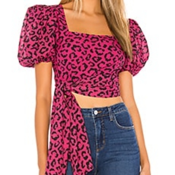 HEMANT & NANDITA Tops - HEMANT AND NANDITA X REVOLVE Rica Side Cascade Blouse M